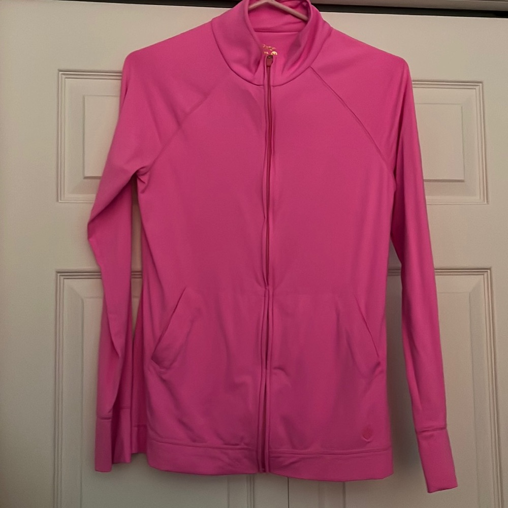 Lilly Pulitzer Pink Zip Front Size Medium
